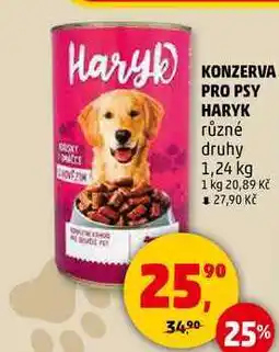 Penny Market KONZERVA PRO PSY HARYK, 1,24 kg nabídka