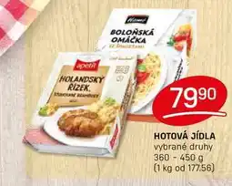 Flop HOTOVÁ JÍDLA vybrané druhy 360 - 450 g nabídka