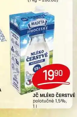 Flop JČ MLÉKO ČERSTVÉ polotučné 1,5%, 1l nabídka