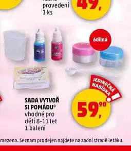 Penny Market SADA VYTVOŘ SI POMÁDU, 1 balení nabídka