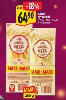 Albert Albert Sýrové nitě nabídka