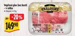 Albert Vepřová plec bez kosti - v celku nabídka