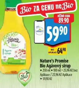 Albert Nature's Promise Bio Agávový sirup nabídka