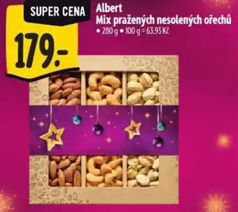 Albert Albert Mix pražených nesolených ořechů nabídka