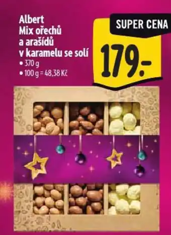 Albert Albert Mix ořechů a arašídů v karamelu se solí nabídka