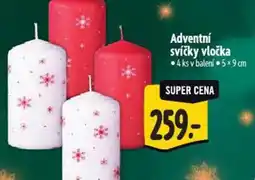 Albert Adventní svíčky vločka nabídka
