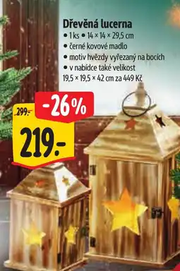 Albert Dřevěná lucerna nabídka