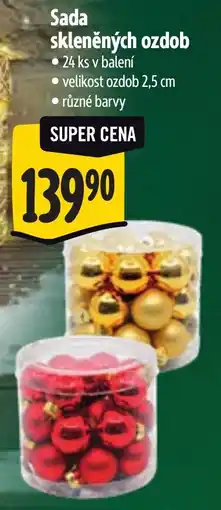 Albert Sada skleněných ozdob nabídka