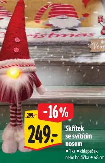 Albert Skřítek se svítícím nosem nabídka