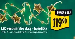 Albert LED vánoční řetěz zlatý - hvězdičky nabídka