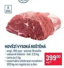 Hovězí vysoká roštěná