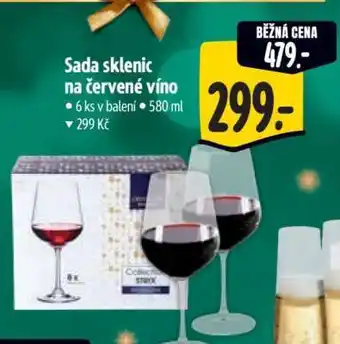 Albert Sada sklenic na červené víno nabídka
