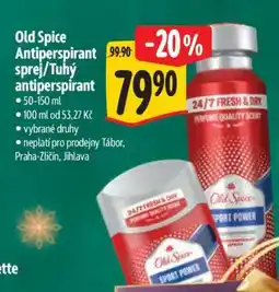 Albert Old Spice Antiperspirant sprej/Tuhý antiperspirant nabídka