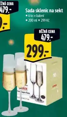Albert Sada sklenic na sekt nabídka