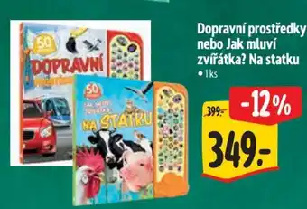 Albert Dopravní prostředky nebo Jak mluví zvířátka? Na statku nabídka