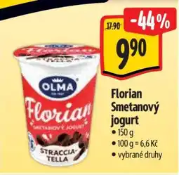 Albert Florian Smetanový jogurt nabídka