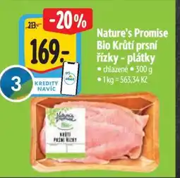 Albert Nature's Promise Bio Krůtí prsí řízky - plátky nabídka