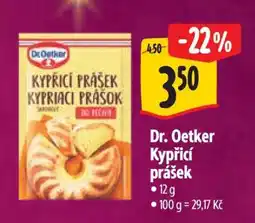 Albert Dr. Oetker Kypřicí prášek nabídka