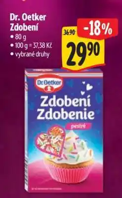 Albert Dr. Oetker Zdobení nabídka