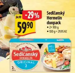 Albert Sedlčanský hermelín duopack nabídka