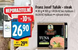 Albert Franz Josef Tuňák steak nabídka