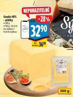 Albert Gouda 48% plátky nabídka