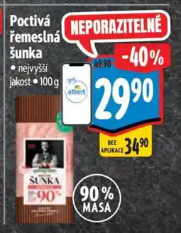 Albert Poctivá řemeslná šunka nabídka