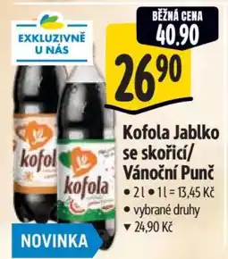 Albert Kofola Jablko se skořicí/Vánoční Punč nabídka