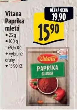Albert Vitana Paprika mletá nabídka