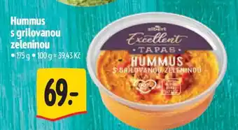 Albert Hummus s grilovanou zeleninou nabídka