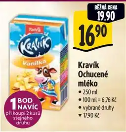 Albert Kravík ochucené mléko nabídka