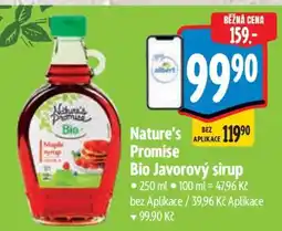 Albert Nature’s Promise Bio Javorový sirup nabídka
