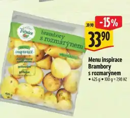 Albert Menu inspirace Brambory s rozmarýnem nabídka