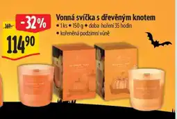 Albert Vonná svíčka s dřevěným knotem nabídka