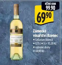 Albert Zámecké vinařství Bzenec nabídka