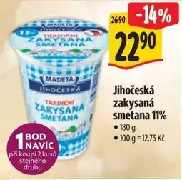 Albert Jihočeská zakysaná smetana 11 % nabídka