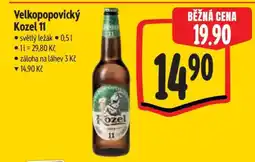 Albert Velkopopovický Kozel 11 nabídka