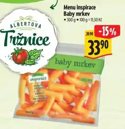 Albert Menu inspirace Baby mrkev nabídka