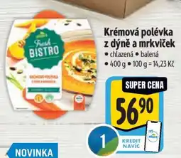 Albert Krémová polévka z dýně a mrkviček nabídka