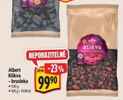 Albert Albert Klikva – brusinka nabídka