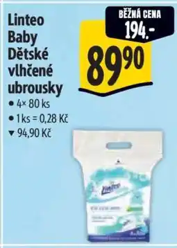 Albert Linteo Baby dětské vlhčené ubrousky nabídka