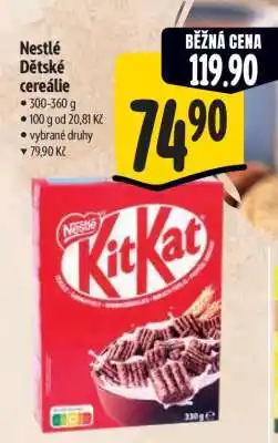 Albert Nestlé Dětské cereálie nabídka