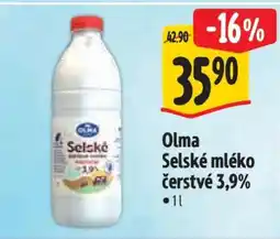 Albert Olma SELSKÉ MLÉKO ČERSTVÉ 3,9 % nabídka