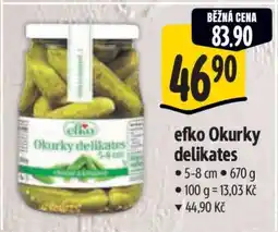 Albert efko Okurky delikates nabídka