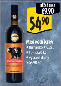 Albert Medvědí krev nabídka