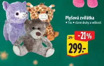 Albert PLYŠOVÁ ZVÍŘÁTKA nabídka