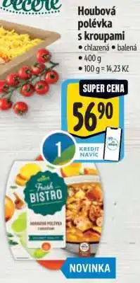 Albert Houbová polévka s kroupami nabídka