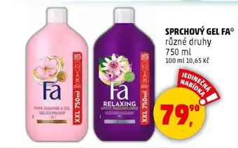 Penny Market SPRCHOVÝ GEL FA nabídka