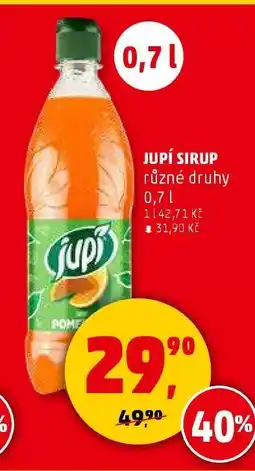 Penny Market Jupí sirup nabídka