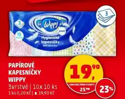 Penny Market PAPÍROVÉ KAPESNÍČKY WIPPY nabídka